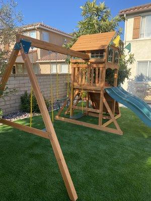 Assembly and installation of children's play center