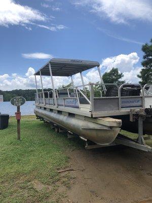 12 person boat we rented!