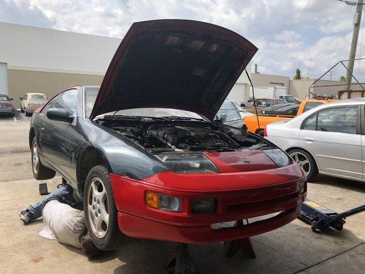 Twin turbo 300zx in for a clutch