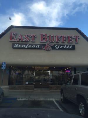 There is a east buffet seafood grill here