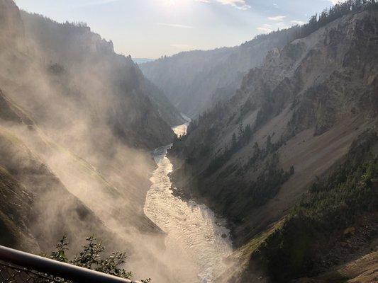 View from the brink of the lower falls