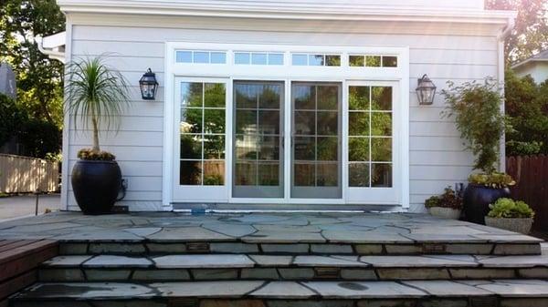 Natural Blue Stone Patio.