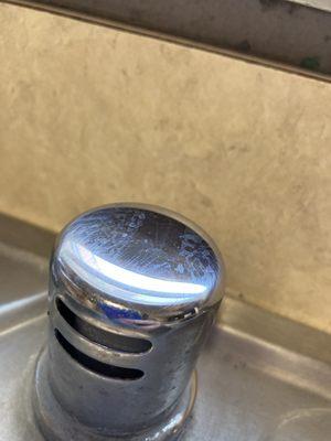 Uncleaned/Shined kitchen sink