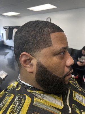 Taper with Beard trim and lineup