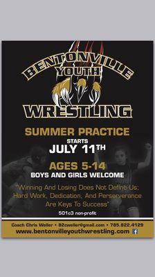 FREE Practice Every Tuesday starting July 11th - Oct 16th!!