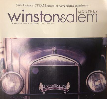 What's better than a fun afternoon on a walking tour? Being featured in the prestigious Winston Salem Magazine!