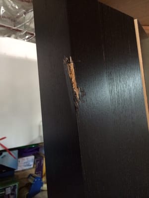 My chipped bed frame