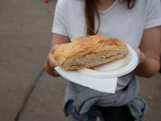 Apple and cream cheese strudel