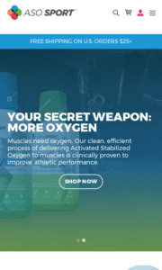 Website designed for Oxigenesis