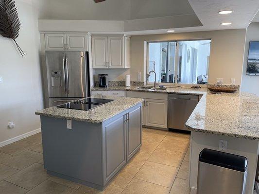 Kitchen cabinets painted