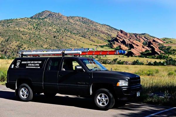 American Radon LLC truck in Colorado