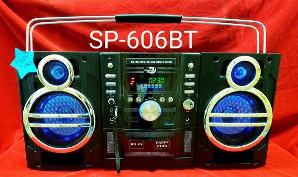 Sp-606rbt rechargeable speaker with CD player #fmradio #mp3 #usbreader #rechargeable