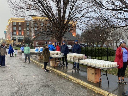 Water stop for 2022 Indy Monumental 5K