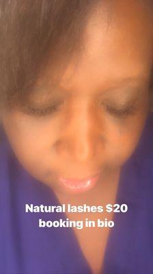 Natural eyelashe extensions