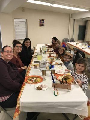 The children made a part of the meal and the decorations for our Thanksgiving Feast.