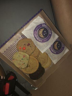 The 12 cookies we ordered