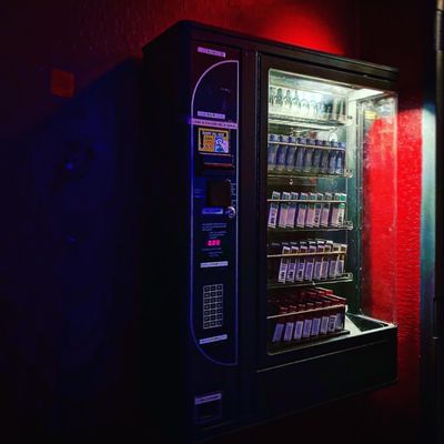 The cigarette machine was part of the cool and eclectic vibe