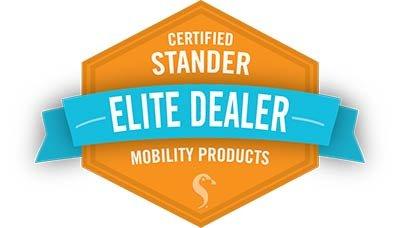 We are a Certified Stander Elite Dealer and we're guaranteed to stock Stander's top 5 mobility products.