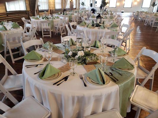 Wedding at Old Wicks Factory - China Place Settings