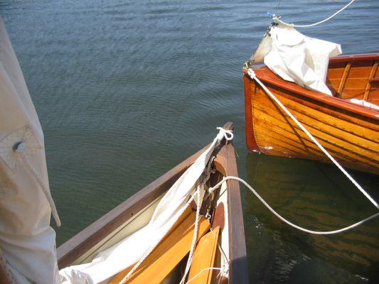 Wooden sailing boats