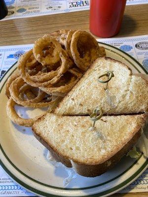 Turkey Club with Onion Rings