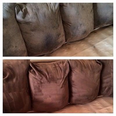 Microfiber couch cleaning