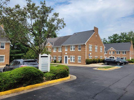 Parking & building in which office is located