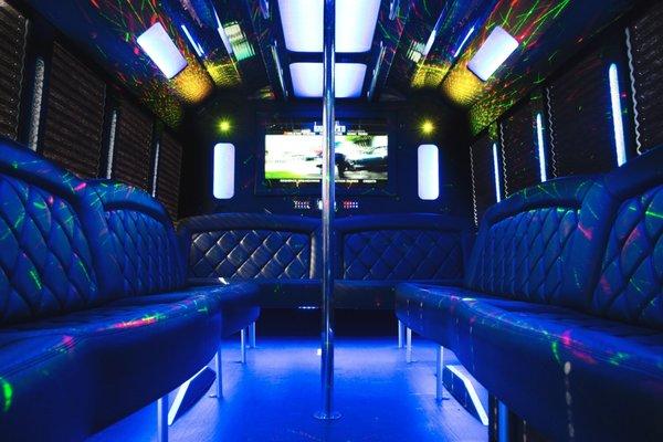 40 Passenger Executive Limo Bus Interior