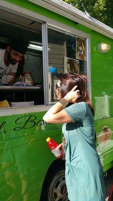 Green Tree food truck was serving our guest with so much patient and always with a smile