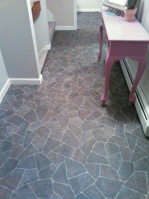 Nice lino that looks like slate