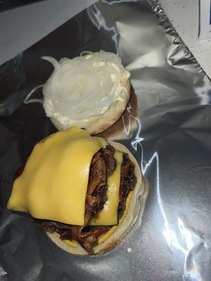 Double cheese burger