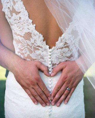 Bride and Groom Wedding Portrait