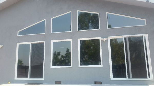 Exterior Titan 35% for Fremont home. Customer had new Triple pane glass. 65% heat rejected, 99% uv, 60% glare rejected.