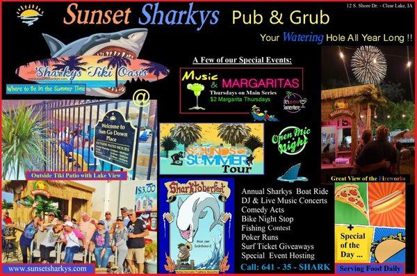 A Variety of Events, Specials, and Fun We have All Year Round !!