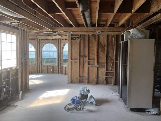 Water damage kitchen