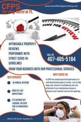 Let us complete your property reviews!