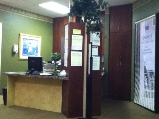 Reception desk