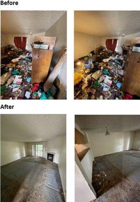 Before & After of an Estate Unit Cleanout