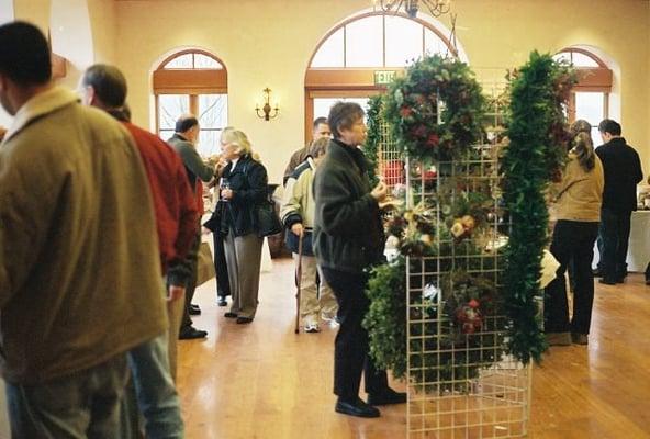 Wreath-making demonstration at St. Francis Winery