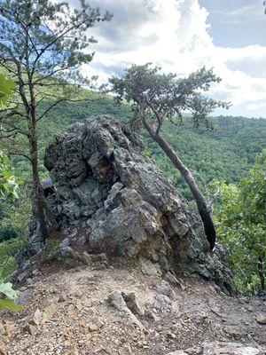 One of the lookouts campers can hike to during a recreation period and on Sunday hikes