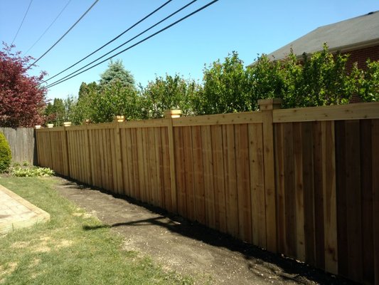 Added some privacy with a 6ft. cedar fence.