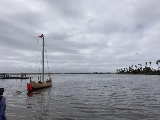 Viking Ship Maiden Voyage in Mission Bay