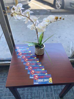 Take the pledge: Don't text and drive. Come grab your sticker in your Panorama office!