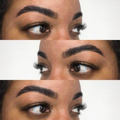 Brow Waxing + Tinting + Volume 3D Lash Extensions