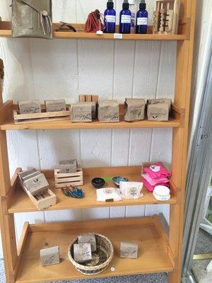 Locally handmade soaps and hydrosol