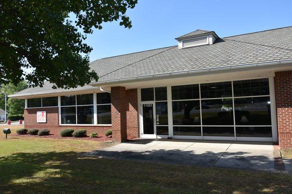 Main Clayton branch entrance (facing US Hwy 70 West)