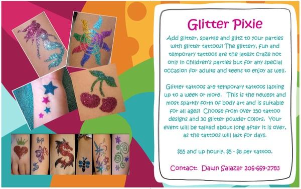 Glitter Pixie Tattoo