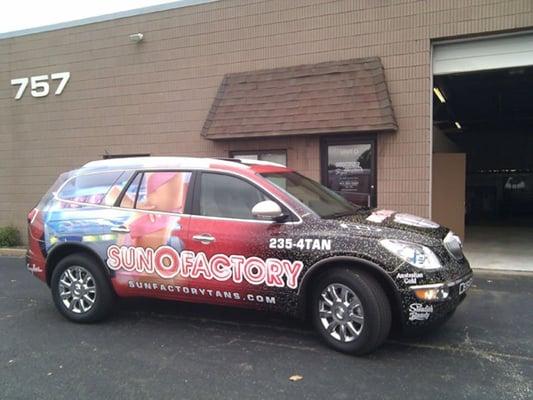 this one of our latest projects '"car wraps"