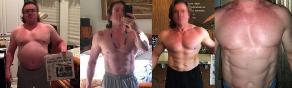 Before/Progress and After photos from a 6 month transformation with the help of Matt Murski and Bodylab Crossfit. Thanks Matt.