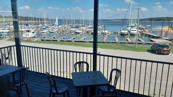 Marina and patio seating